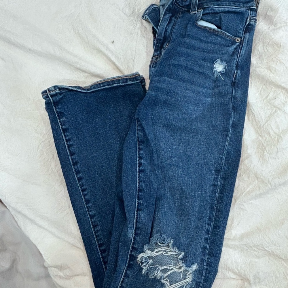 American Eagle High rise skinny kick crop jeans